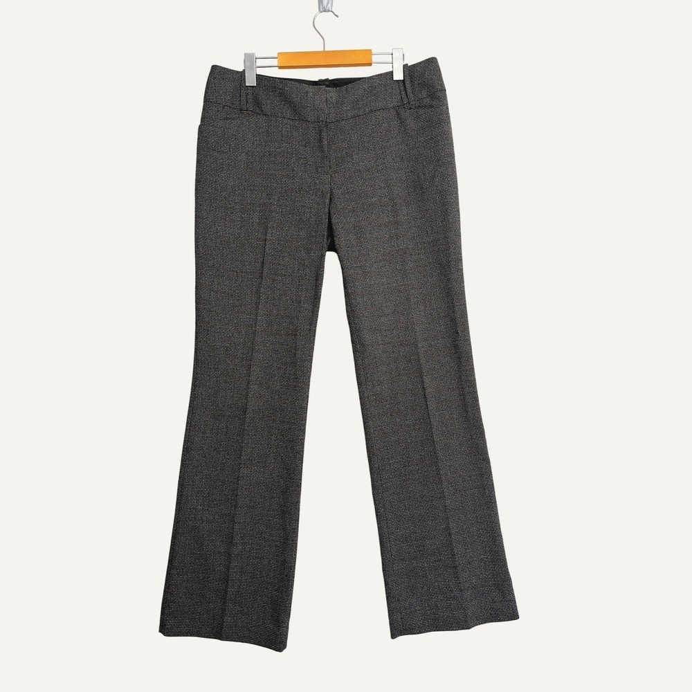 The Limited Cassidy Fit Dress Pants Womens 12 Gray Plaid Career Trousers Stretch